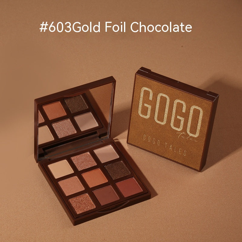 Gold Foil Chocolate Eye Shadow Plate Beginner - Hair Your Lux