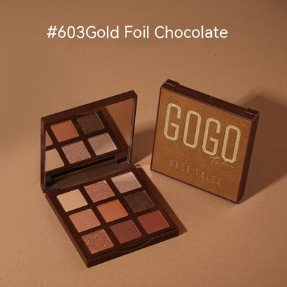 Gold Foil Chocolate Eye Shadow Plate Beginner - Hair Your Lux