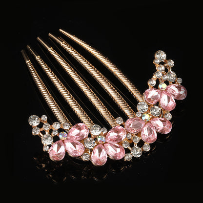 Elegant Crystal Hair Comb Pin - Hair Your Lux