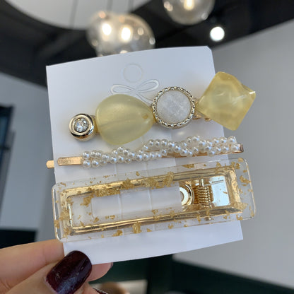 Pearl set hair clip - Hair Your Lux