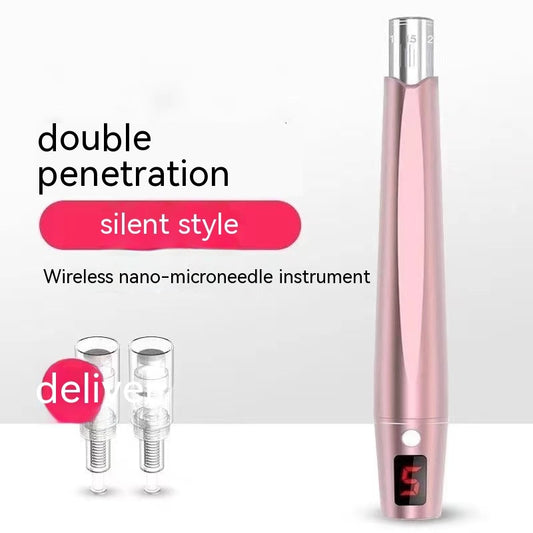 Nano Electric Microneedle Inductive Therapeutical Instrument Roller Microcrystalline Pen