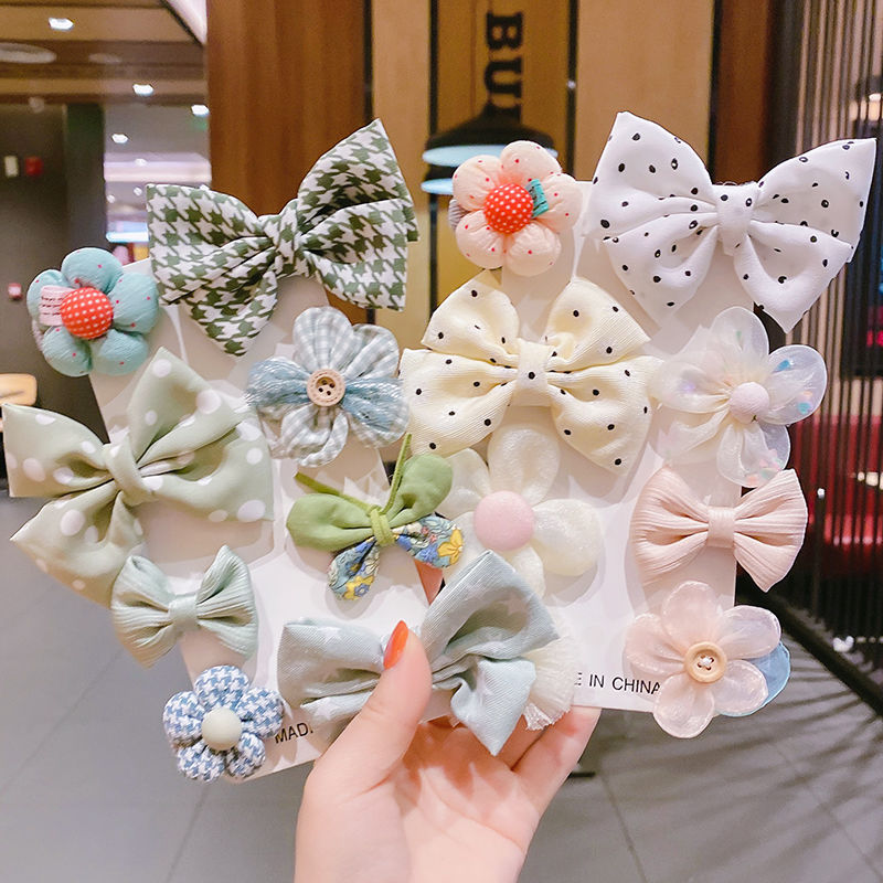 Kids Hair Clips 8 and 16pcs Flower Bow Hair Clips Baby Girls Rainbow Hair Bow Hair Accessories Alligator Hairpins Barrettes For Toddler Girls Newborn kids - Hair Your Lux