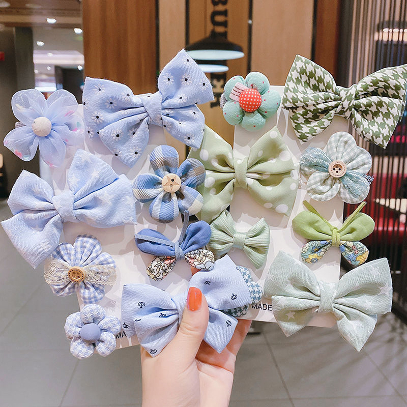 Kids Hair Clips 8 and 16pcs Flower Bow Hair Clips Baby Girls Rainbow Hair Bow Hair Accessories Alligator Hairpins Barrettes For Toddler Girls Newborn kids - Hair Your Lux