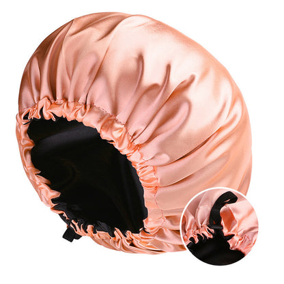 Double-layer Satin Sleeping Hat