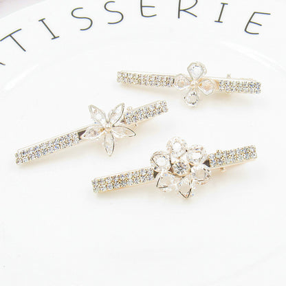 Korean Hair Accessories Rhinestone Bangs Clip - Hair Your Lux