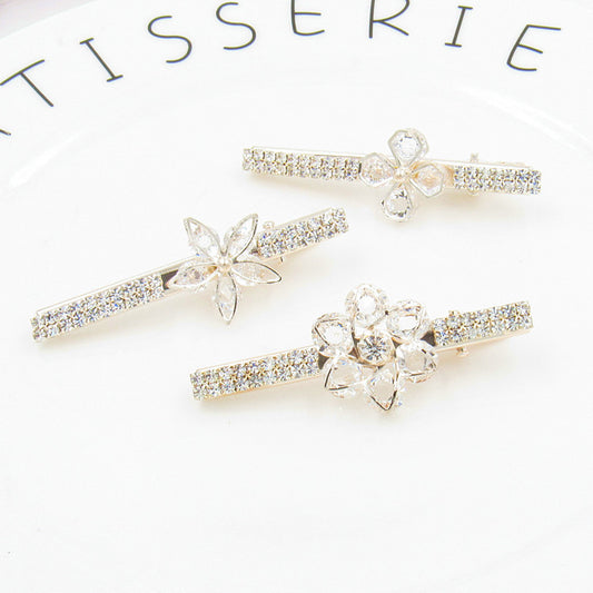 Korean Hair Accessories Rhinestone Bangs Clip - Hair Your Lux