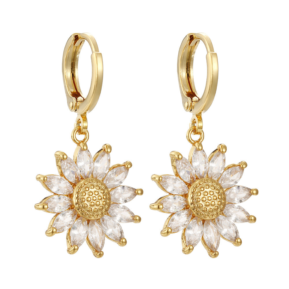 High-grade Niche Creative Design Sunflower Earrings For Women - Hair Your Lux