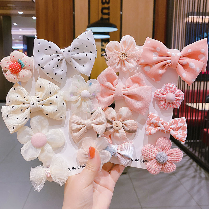 Kids Hair Clips 8 and 16pcs Flower Bow Hair Clips Baby Girls Rainbow Hair Bow Hair Accessories Alligator Hairpins Barrettes For Toddler Girls Newborn kids - Hair Your Lux