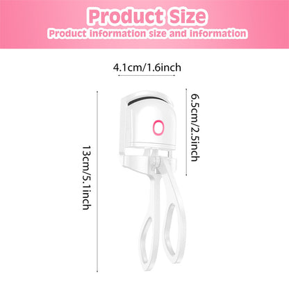 Heated Eyelash Curler Electric Temperature Control Mini Eyelash Curler Electric Portable Charging - Hair Your Lux