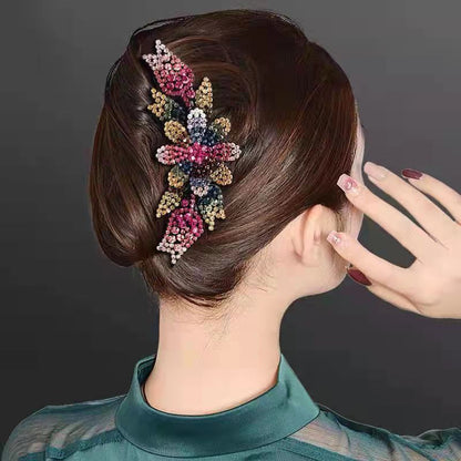 Women's Fashion Casual Rhinestone Anti-slip Hair Comb - Hair Your Lux