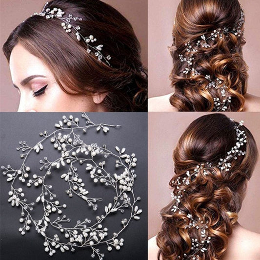 Wedding Hair Crystal Pearl Accessories for Weddings Theater any other events