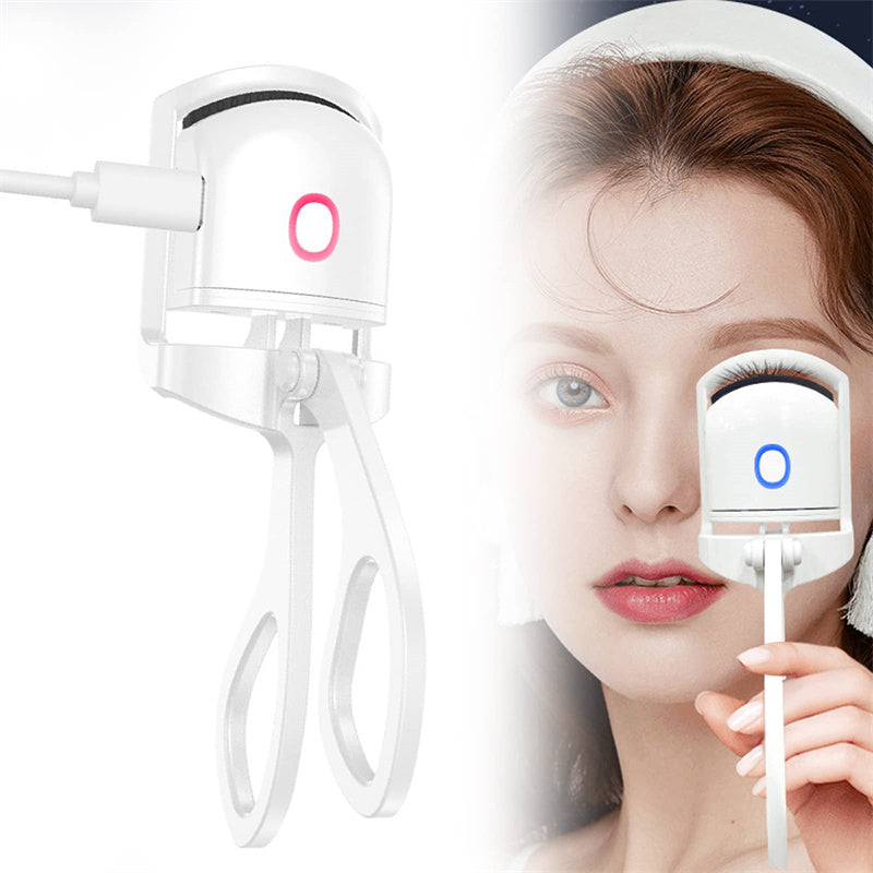 Heated Eyelash Curler Electric Temperature Control Mini Eyelash Curler Electric Portable Charging - Hair Your Lux