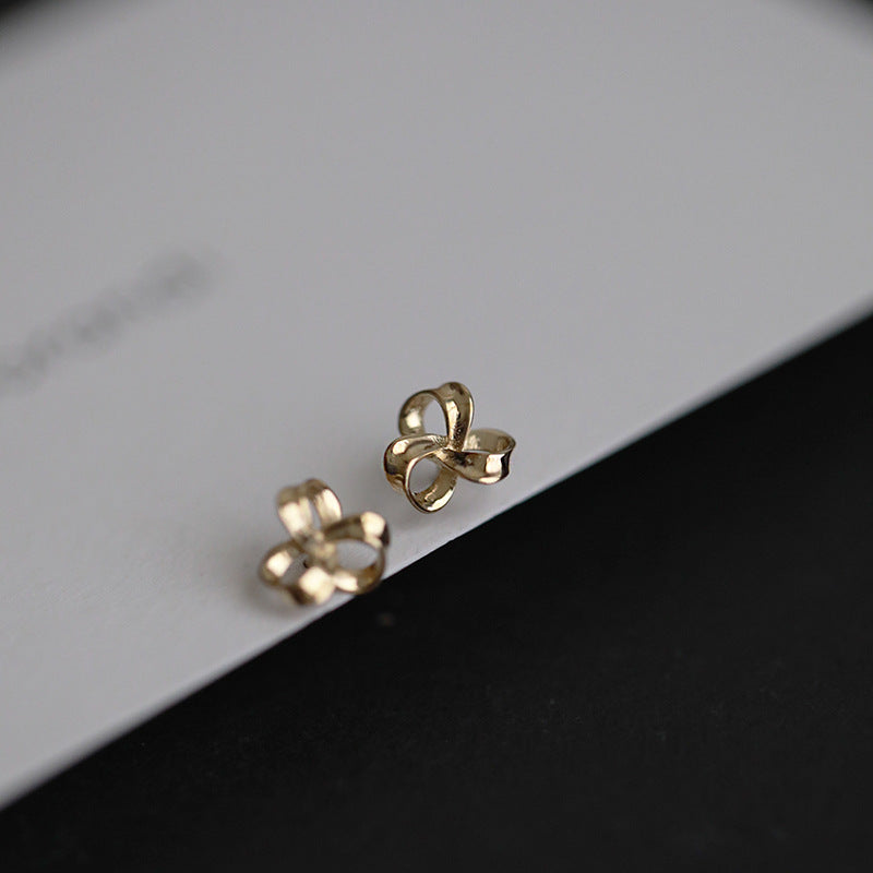 Needle Lucky Flower Stud Earrings - Hair Your Lux