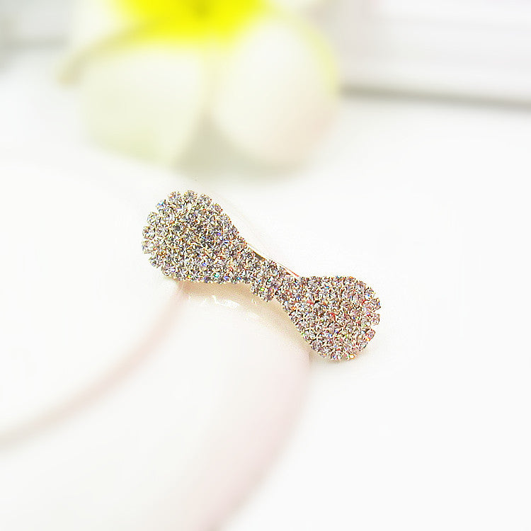 Korean Hair Accessories Rhinestone Bangs Clip - Hair Your Lux