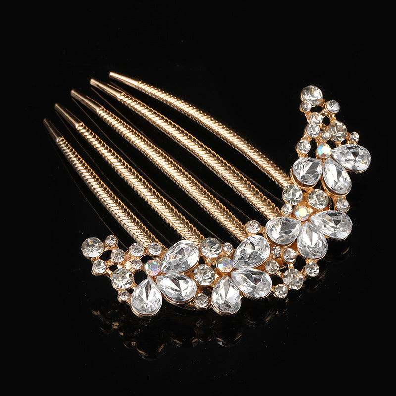 Elegant Crystal Hair Comb Pin - Hair Your Lux