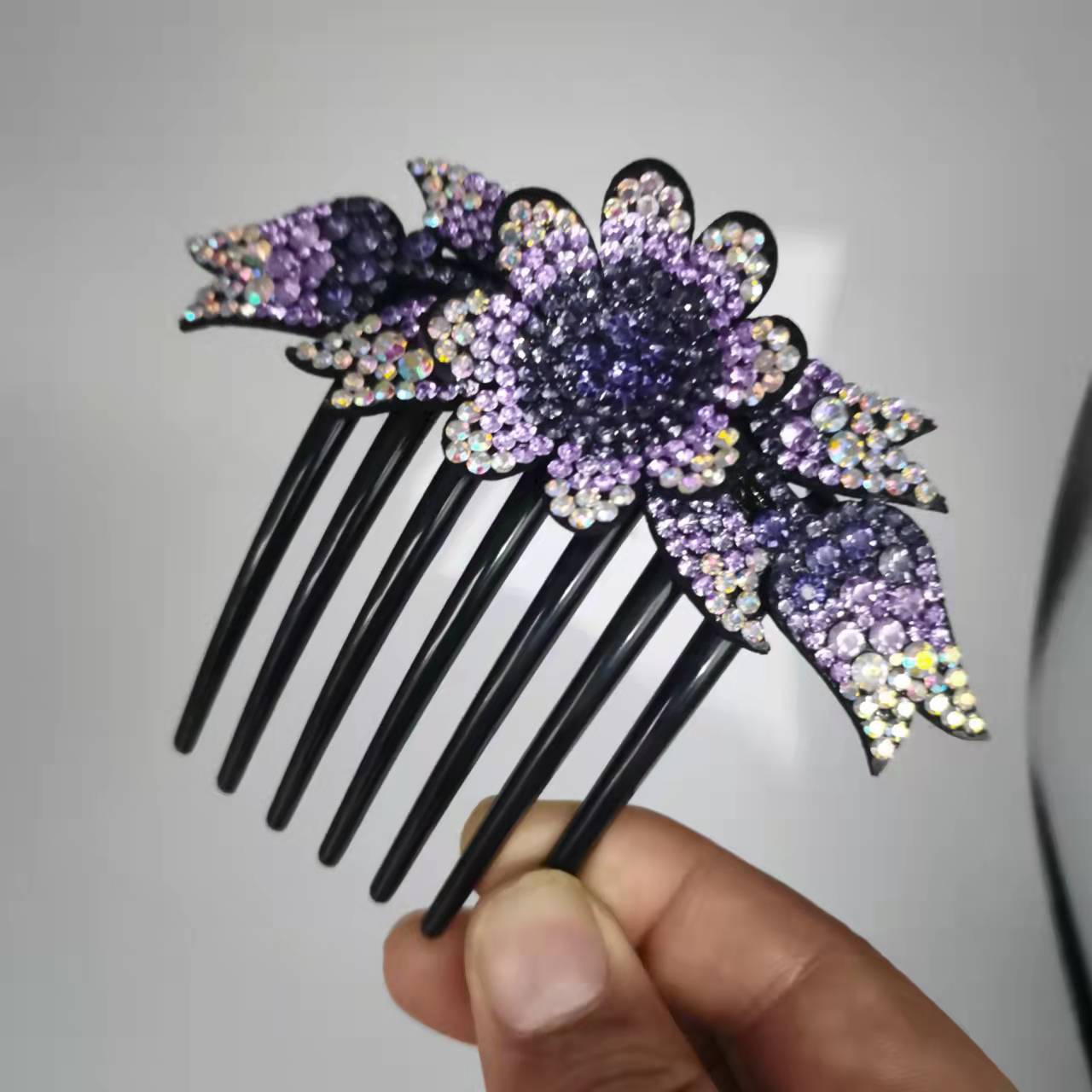 Women's Fashion Casual Rhinestone Anti-slip Hair Comb - Hair Your Lux