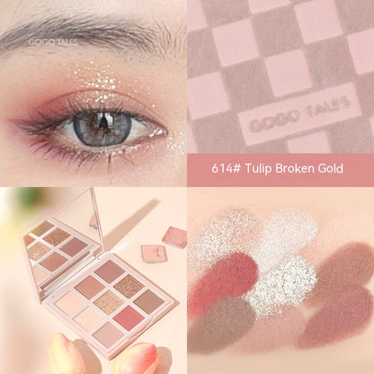 Gold Foil Chocolate Eye Shadow Plate Beginner - Hair Your Lux