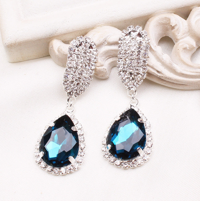 Crystal drop earrings - Hair Your Lux