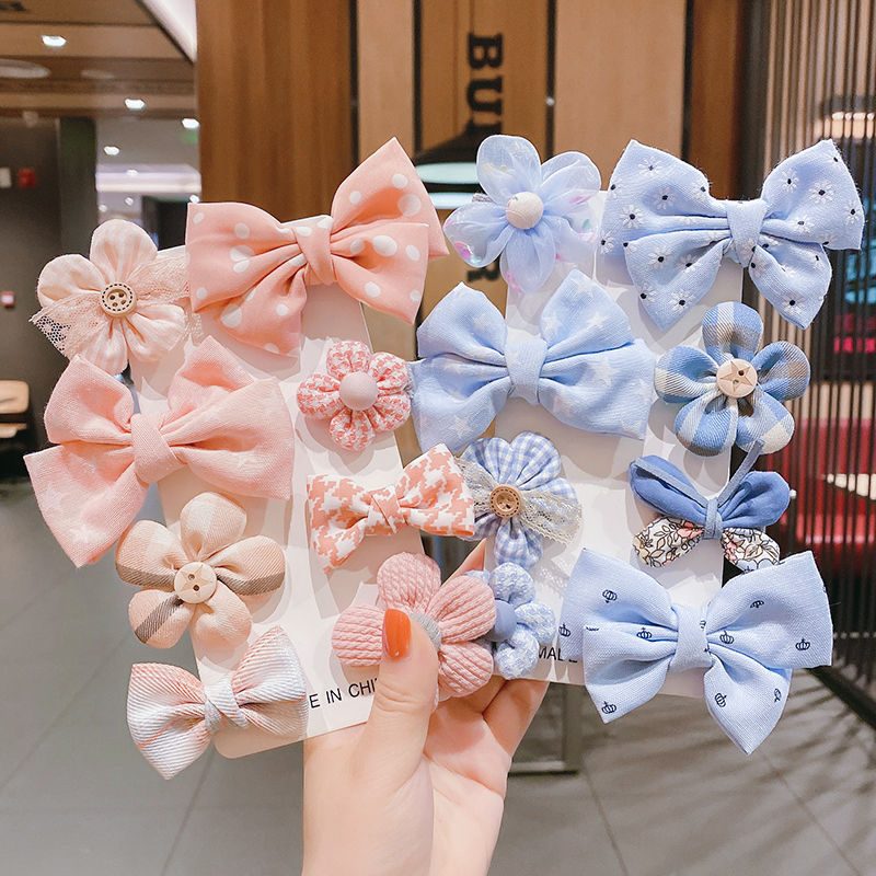 Kids Hair Clips 8 and 16pcs Flower Bow Hair Clips Baby Girls Rainbow Hair Bow Hair Accessories Alligator Hairpins Barrettes For Toddler Girls Newborn kids - Hair Your Lux