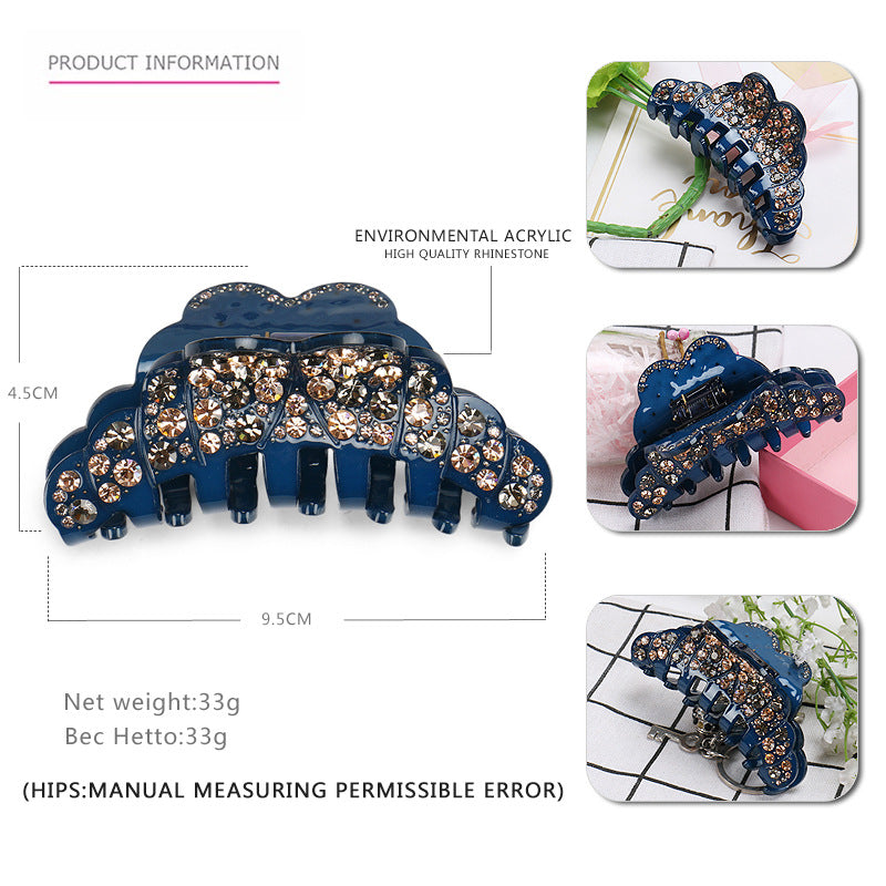 Women's Rhinestone Acetate Grip Rhinestone Hair Accessories - Hair Your Lux