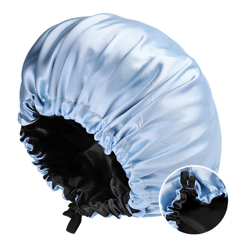 Double-layer Satin Sleeping Hat