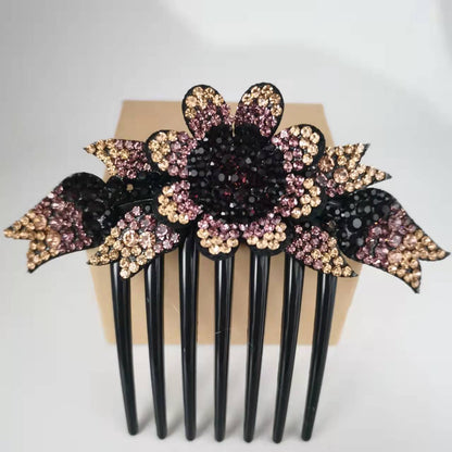 Women's Fashion Casual Rhinestone Anti-slip Hair Comb - Hair Your Lux