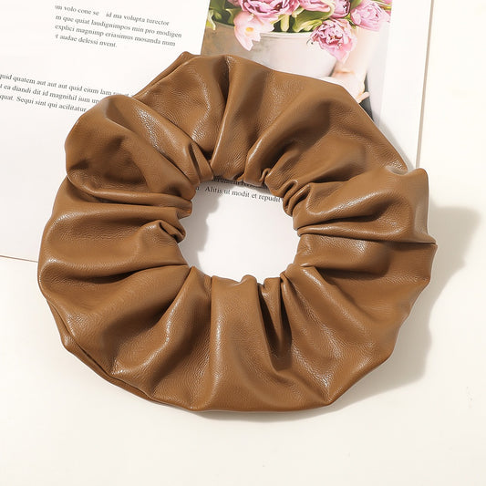 Ponytail New PU Large Intestine Hair Ring - Hair Your Lux