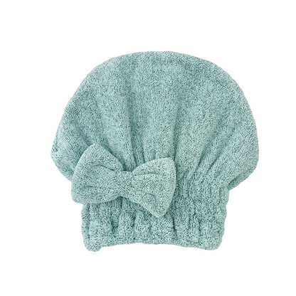 Microfiber Hair Drying Towels, Super Absorbent Turban Hair Towel Cap, Quick Dry Head Wrap With Bow-Knot Shower Cap For Curly, Long, Thick Hair & Wet Hair - Hair Your Lux