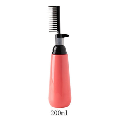 Hair Oil Dye Bottle Professional Comb Empty