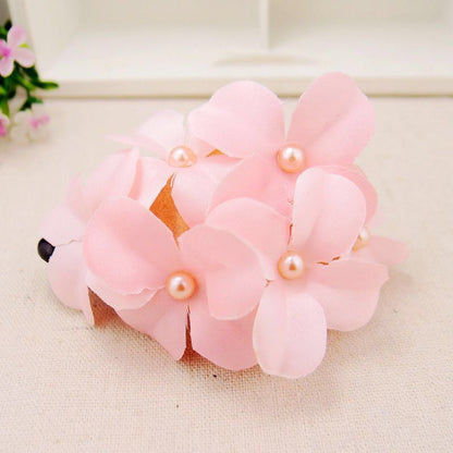 Ladies Handmade Fabric Six Flower Hair Accessories - Hair Your Lux