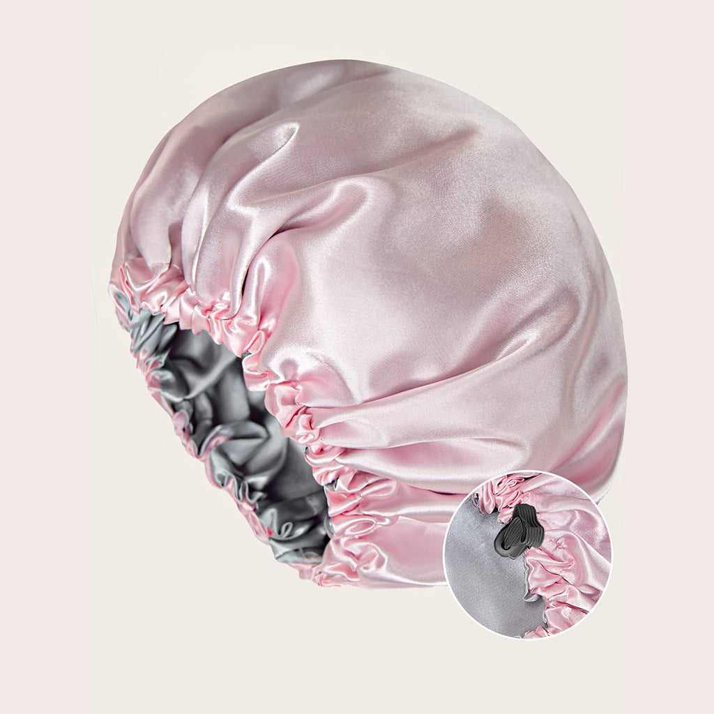 Double-layer Satin Sleeping Hat
