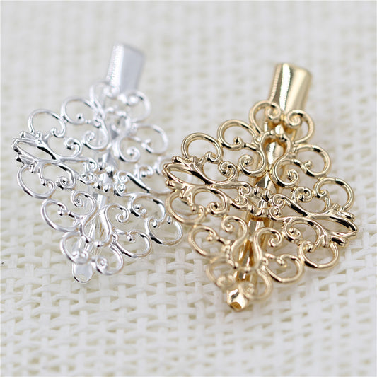 Hollow Flower Piece Duckbill Hair Clip DIY Ancient Style Headdress Accessories - Hair Your Lux