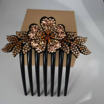 Women's Fashion Casual Rhinestone Anti-slip Hair Comb - Hair Your Lux