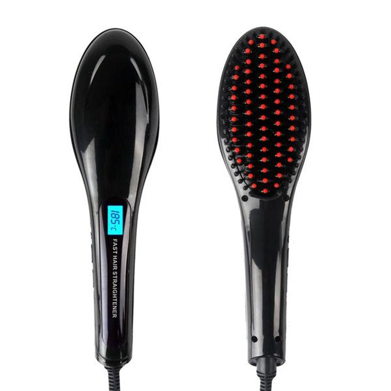 Paddle Brush Hair Straightener - Hair Your Lux