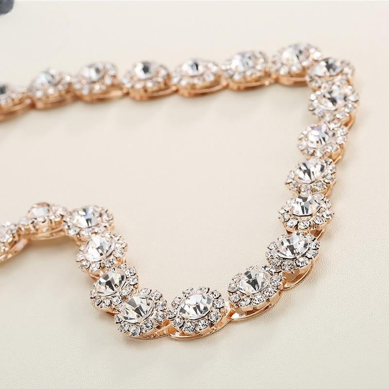 Crystal Pearl Bridal Headband Flower Hair Vine Wedding Hair Accessories Gold Headpiece Hair Bands Tiara Hair Accessories for Women Girls Bridesmaid festival Bohemian hair bands - Hair Your Lux