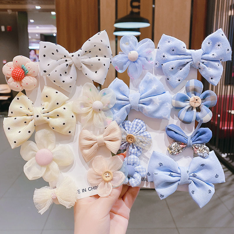 Kids Hair Clips 8 and 16pcs Flower Bow Hair Clips Baby Girls Rainbow Hair Bow Hair Accessories Alligator Hairpins Barrettes For Toddler Girls Newborn kids - Hair Your Lux