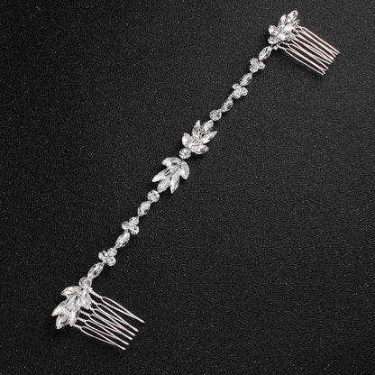 Crystal soft chain hair comb - Hair Your Lux