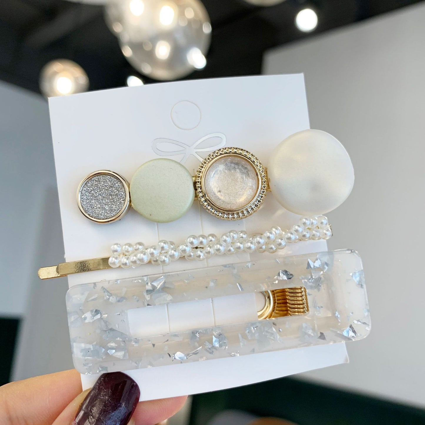 Pearl set hair clip - Hair Your Lux