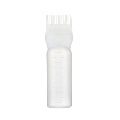 Hair Oil Bottle Tooth Comb Hair Care Bottle