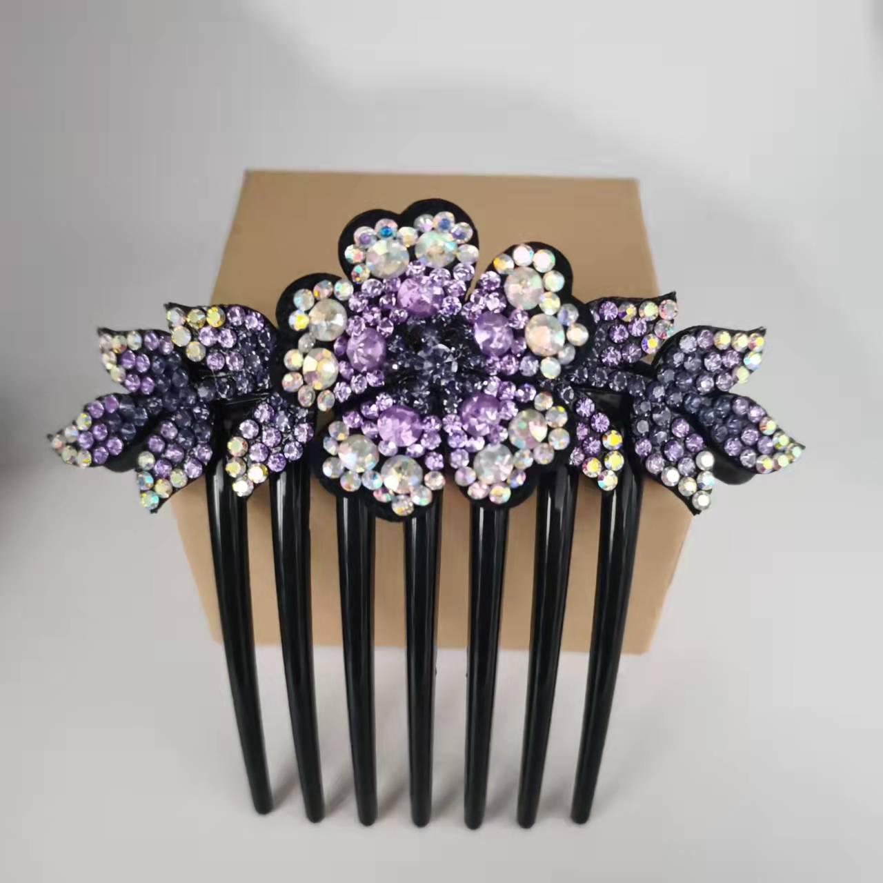 Women's Fashion Casual Rhinestone Anti-slip Hair Comb - Hair Your Lux