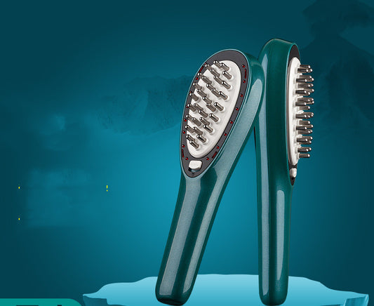 EMS Micro-current Infrared Light Vibration Scalp Massage Comb Hair Brush - Hair Your Lux