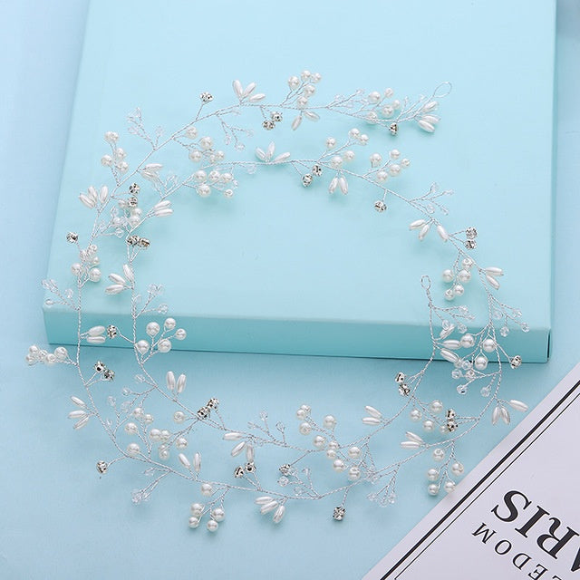 Wedding Hair Crystal Pearl Accessories for Weddings Theater any other events