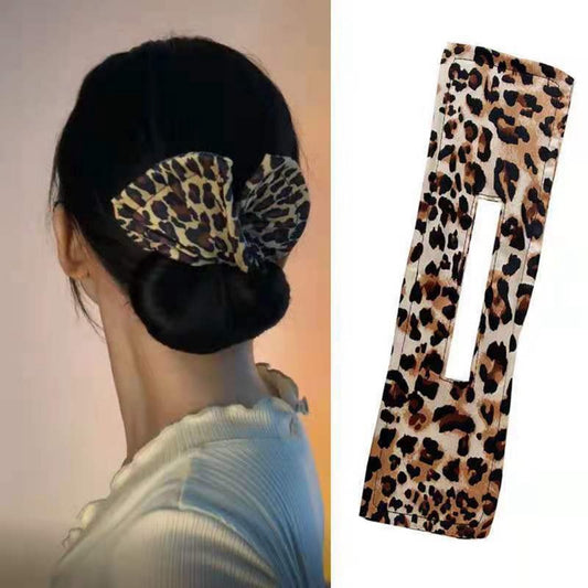 Leopard Knotted Wire Hair Curler Print Wire Headband Print Hairpin - Hair Your Lux