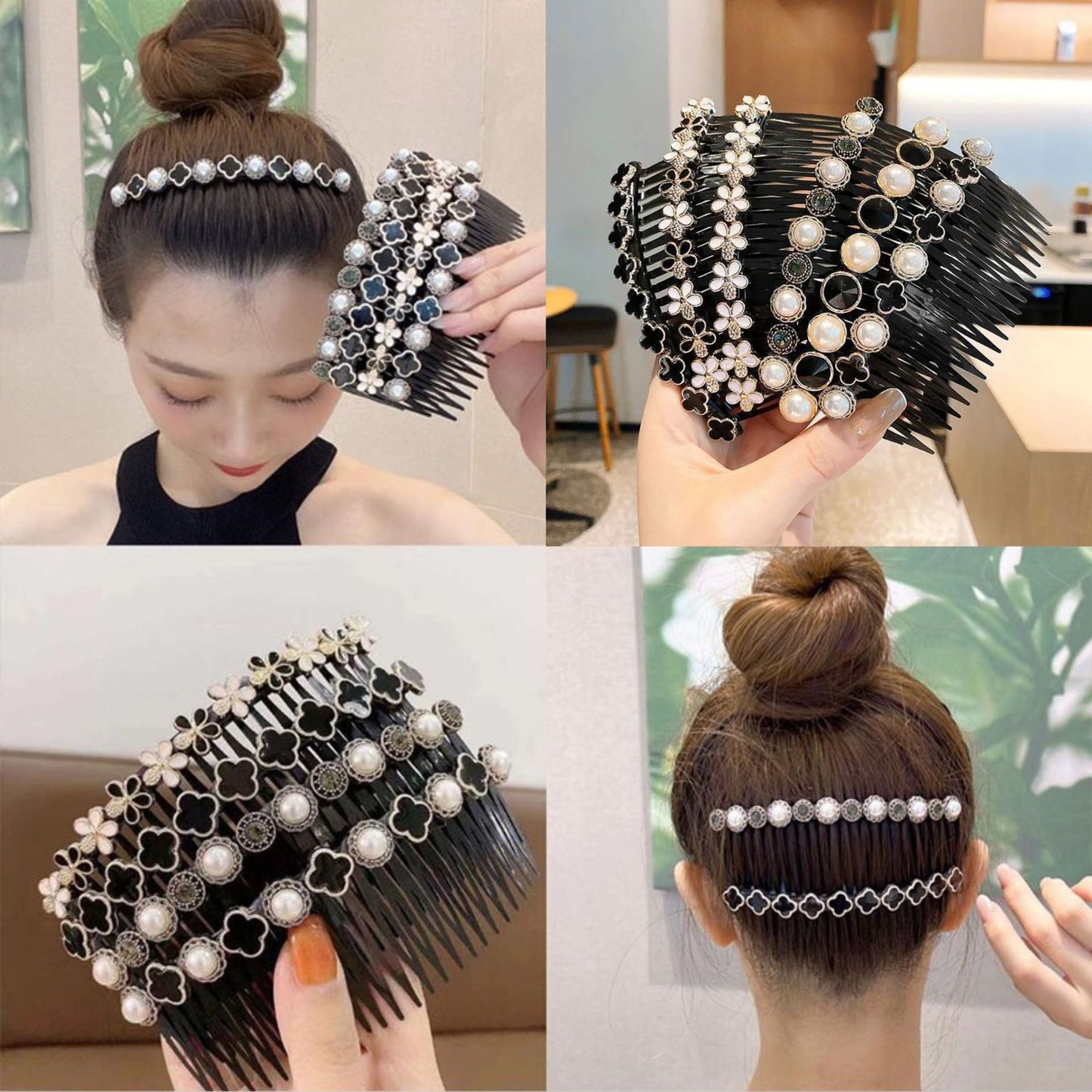 New Black Bangs Comb Clip Non-slip Hair Accessories - Hair Your Lux