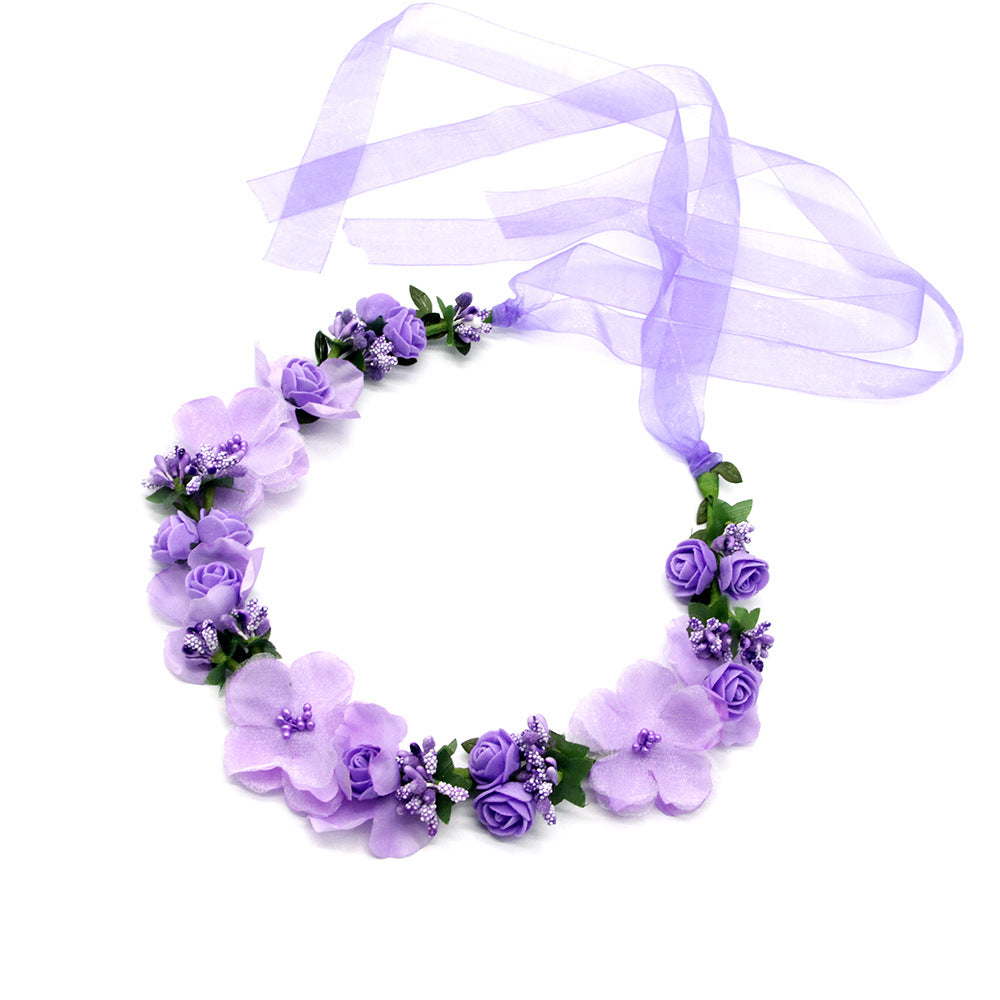 Simulation Garland Headdress Hair Accessories Seaside Holiday Head Flower - Hair Your Lux