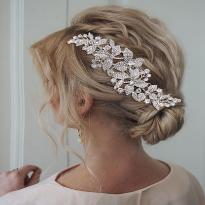 Wedding Hair Jewellery Flower Comb - Hair Your Lux