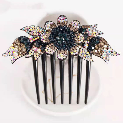 Women's Fashion Casual Rhinestone Anti-slip Hair Comb - Hair Your Lux