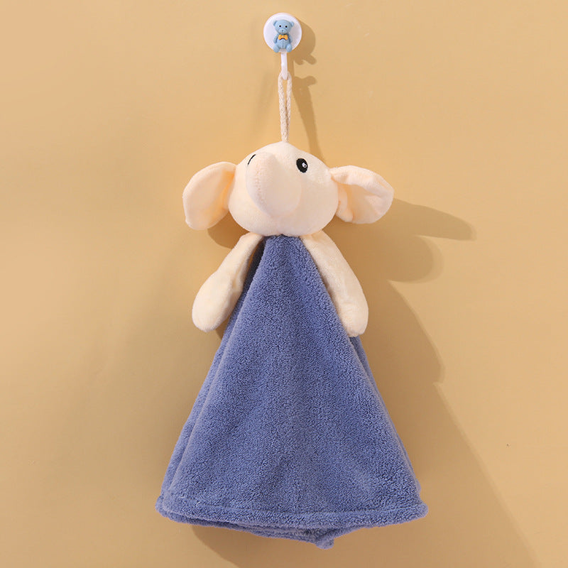 Coral Velvet Hanging Rabbit Towel - Hair Your Lux