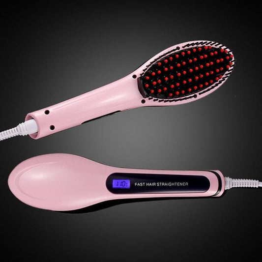 Paddle Brush Hair Straightener - Hair Your Lux