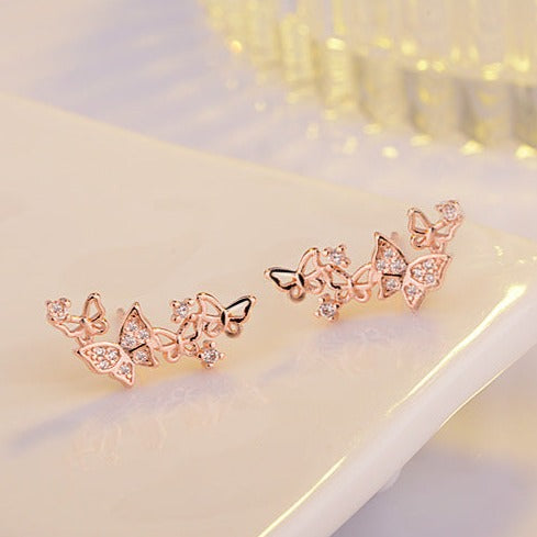 Jewelry Hot Sale Korean Bow Tie Zircon Earrings For Women Pendientes - Hair Your Lux